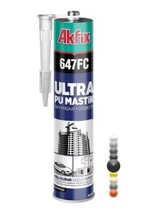 Akfix Güçlü Tutunmalı PU Mastik Su ve Hava Geçirmez Yüksek Silikon 280ml (Beyaz)